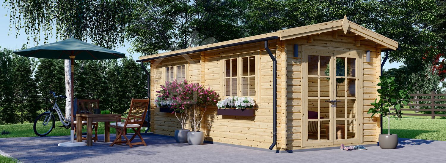 Gartenhaus aus Holz STRONGHOLD (44 mm), 3x6 m, 18 m²